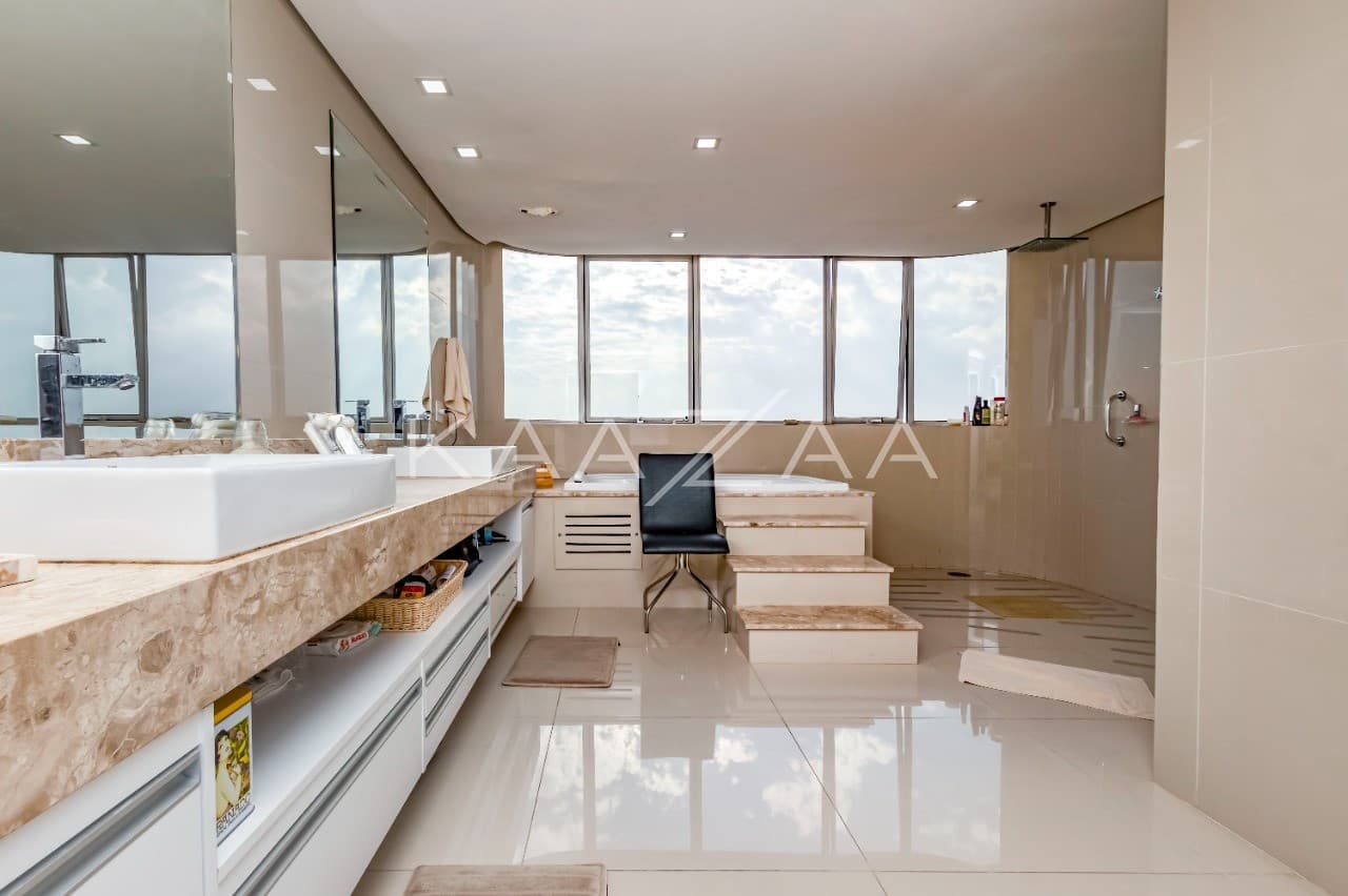 Acabamentos arrojados, rodeados de conforto e lazer, diante de uma vista arrebatadora. Cobertura duplex no Real Parque. - Foto 19