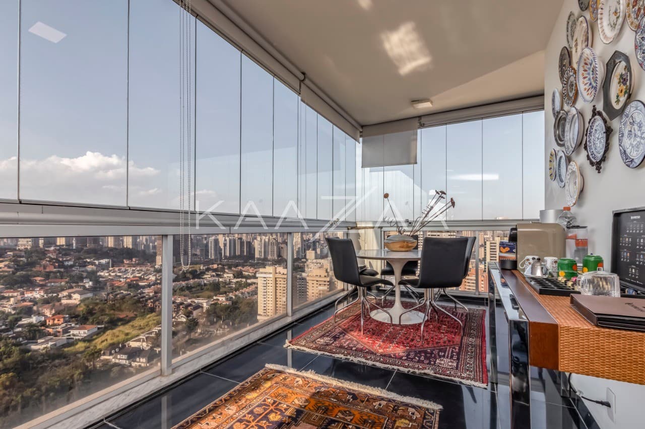 Acabamentos arrojados, rodeados de conforto e lazer, diante de uma vista arrebatadora. Cobertura duplex no Real Parque. - Foto 2