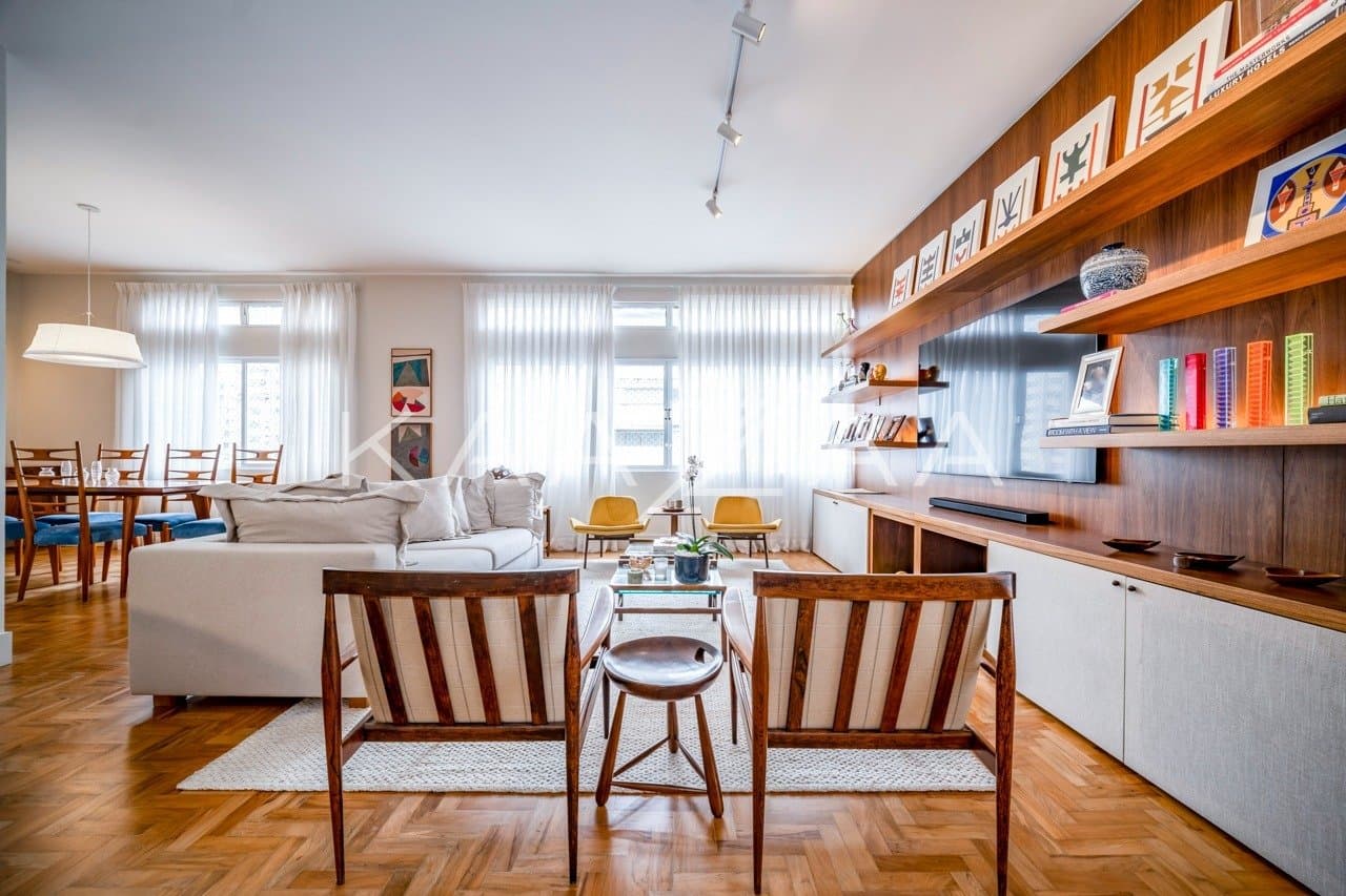 Apartamento reformado, com lindos acabamentos. Para uma vida a pé no Jardins. - Foto 1