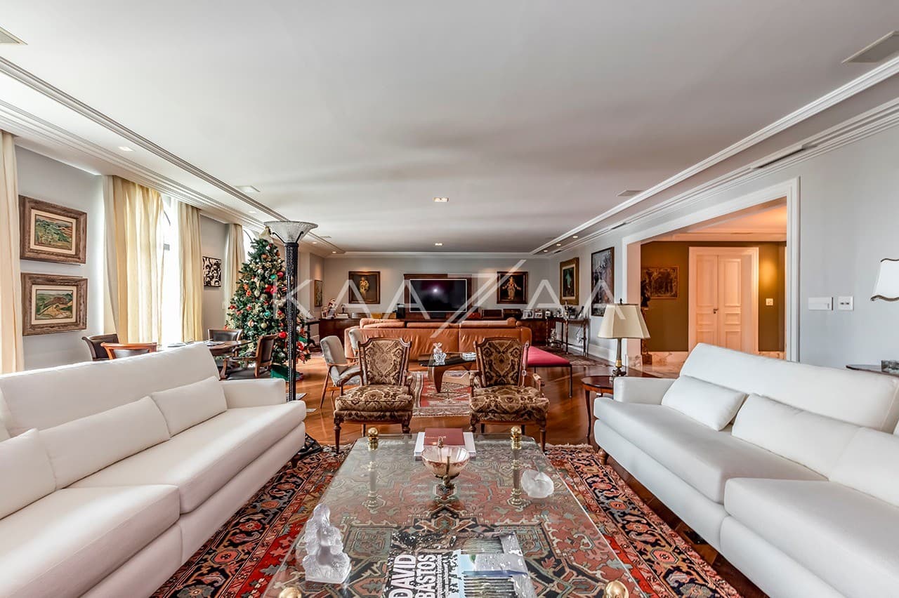 Um living amplo e bem arejado, perfeito para receber. Apartamento no Jardim Paulista. - Foto 1