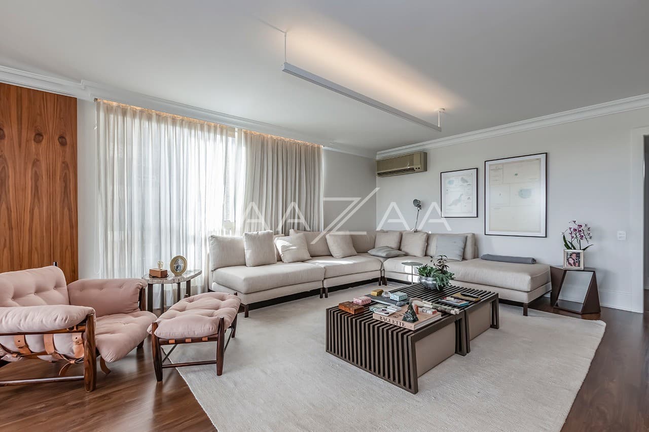 Ambientes amplos e iluminados, com vista panorâmica. Apartamento no Jardim Europa. - Foto 5