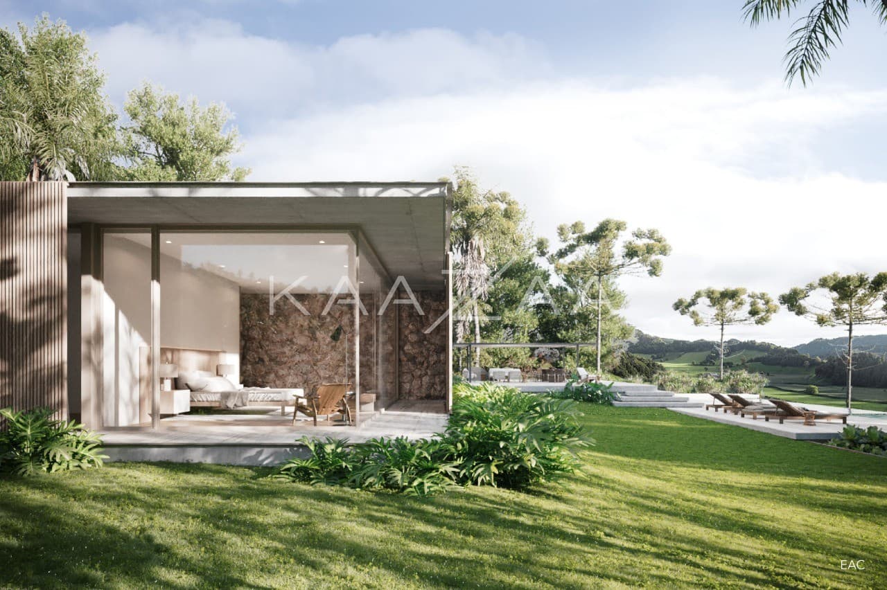 Para purificar o olhar, este terreno na Quinta Baroneza já tem um projeto que respira a natureza ao redor. - Foto 8