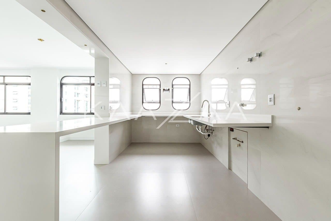 Espaços clean trazem paz para relaxar neste apartamento delicioso no Jardim Paulista. - Foto 11