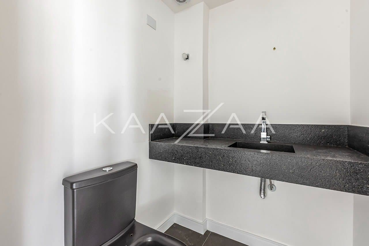 Espaços clean trazem paz para relaxar neste apartamento delicioso no Jardim Paulista. - Foto 13