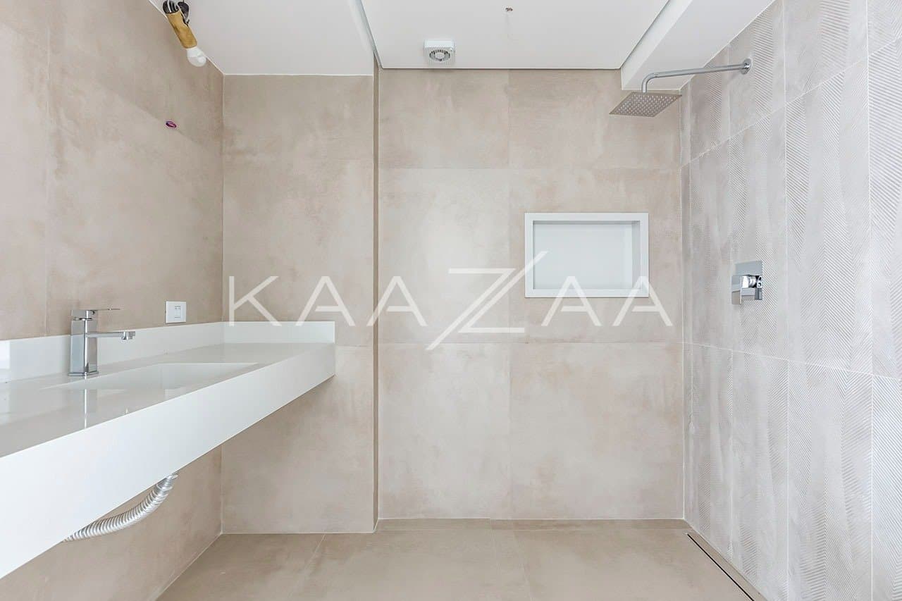 Espaços clean trazem paz para relaxar neste apartamento delicioso no Jardim Paulista. - Foto 19