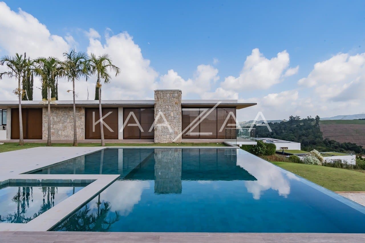 Um projeto de casa de campo feito para limpar a vista e se inspirar. No condomínio Quinta da Baroneza. - Foto 1