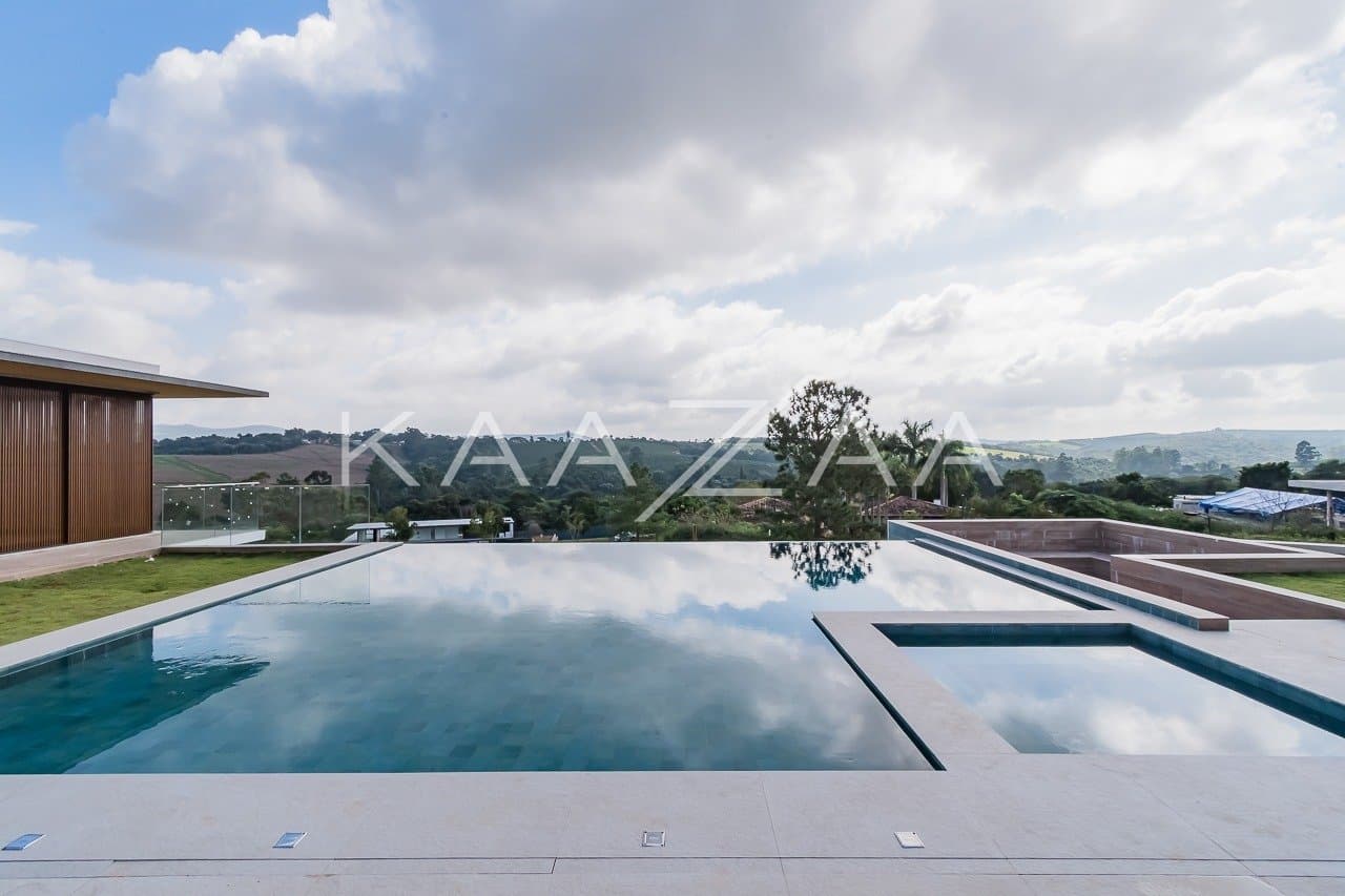 Um projeto de casa de campo feito para limpar a vista e se inspirar. No condomínio Quinta da Baroneza. - Foto 5
