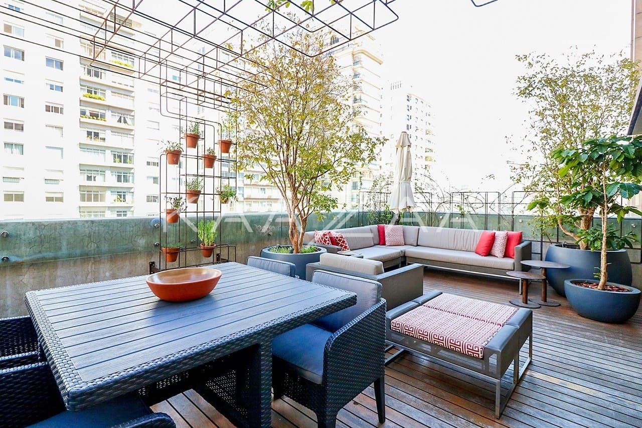 Cobertura deliciosa no coração do Jardins, com área aberta, excelente planta e design especial. - Foto 2