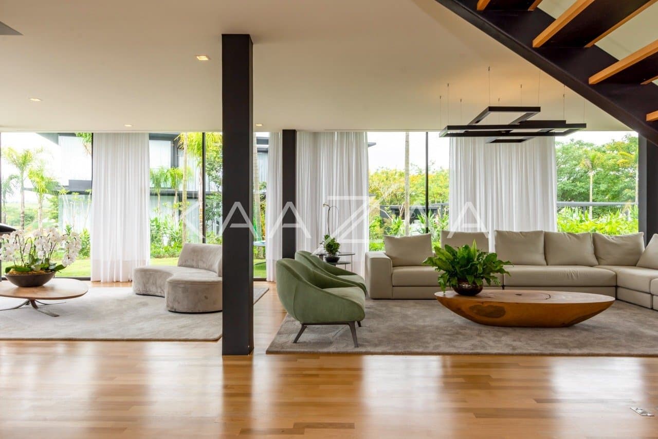 Puro charme e elegância. Casa espetacular em frente ao lago na Fazenda Boa Vista. - Foto 1