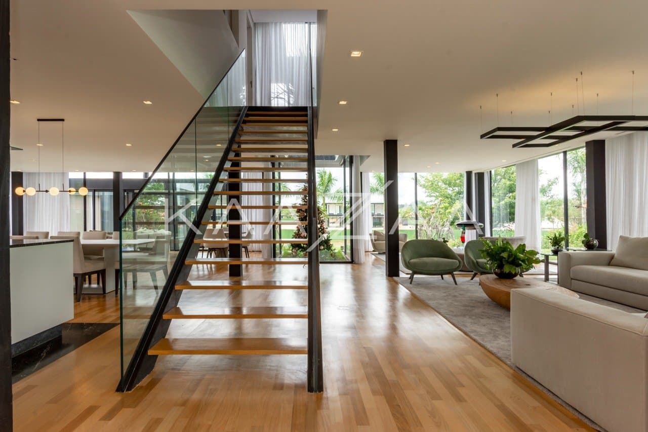 Puro charme e elegância. Casa espetacular em frente ao lago na Fazenda Boa Vista. - Foto 4