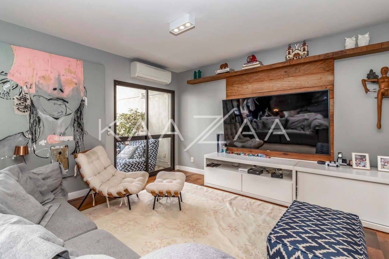 Apartamento duplex super charmoso e inspirador em Alto de Pinheiros. Em condomínio exclusivo com linda vista verde, ao lado do parque. - Foto 5