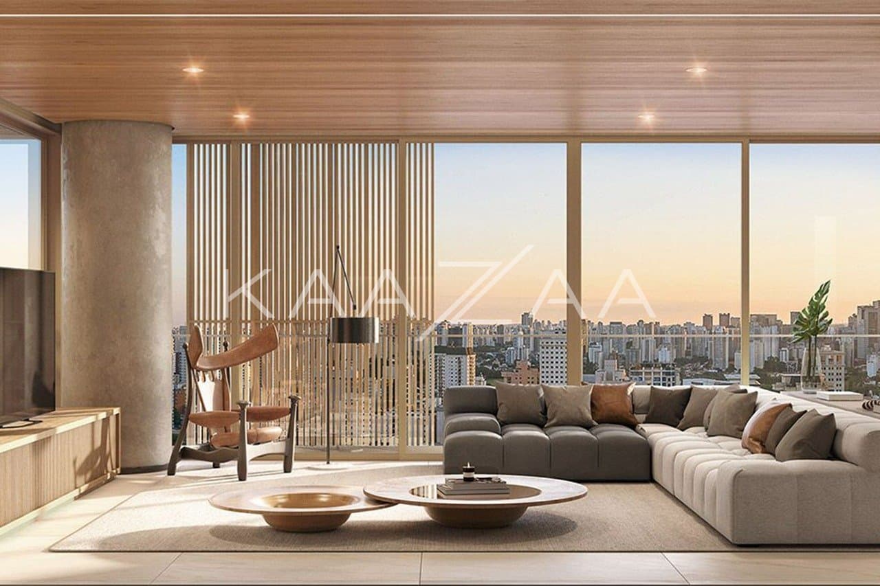 No Itaim Bibi, projeto belíssimo, rico em marcenaria e muito verde. Rodeado de lazer, com design elegante e arquitetura de autor. - Foto 5