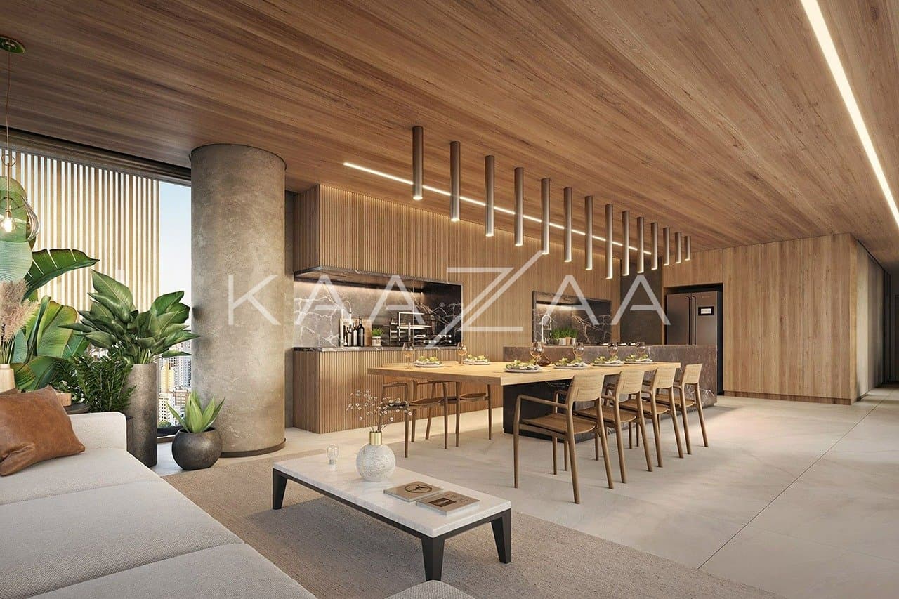 No Itaim Bibi, projeto belíssimo, rico em marcenaria e muito verde. Rodeado de lazer, com design elegante e arquitetura de autor. - Foto 8