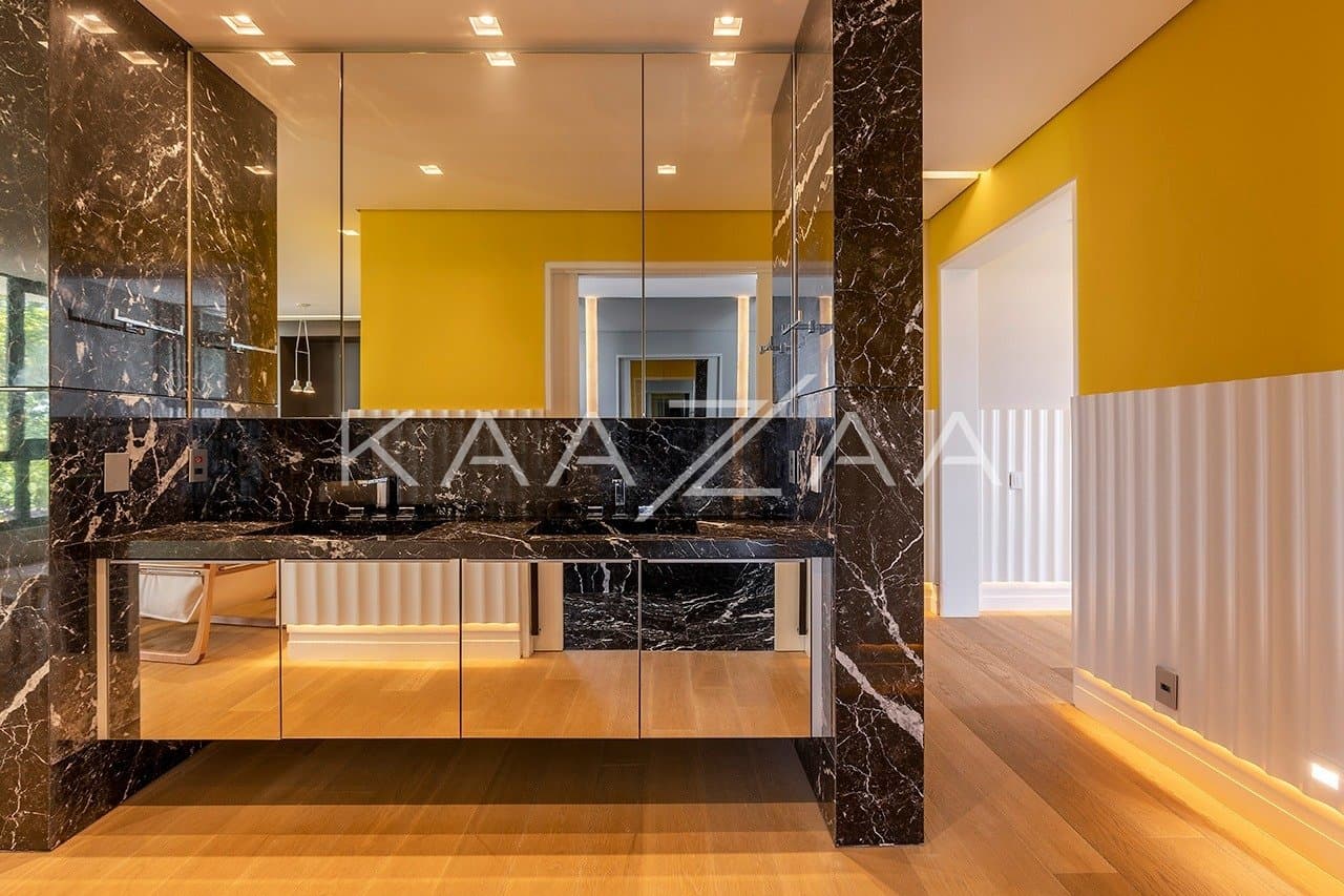 Projeto moderno, arrojado e com muita qualidade nos materiais. Casa na Quinta da Baroneza. - Foto 50