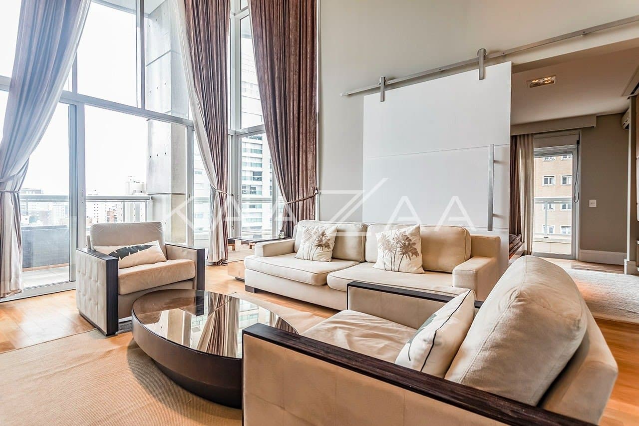 Todo mobiliado, um espetáculo em elegância. Apartamento em prédio com lazer completo na Vila Nova Conceição. - Foto 3