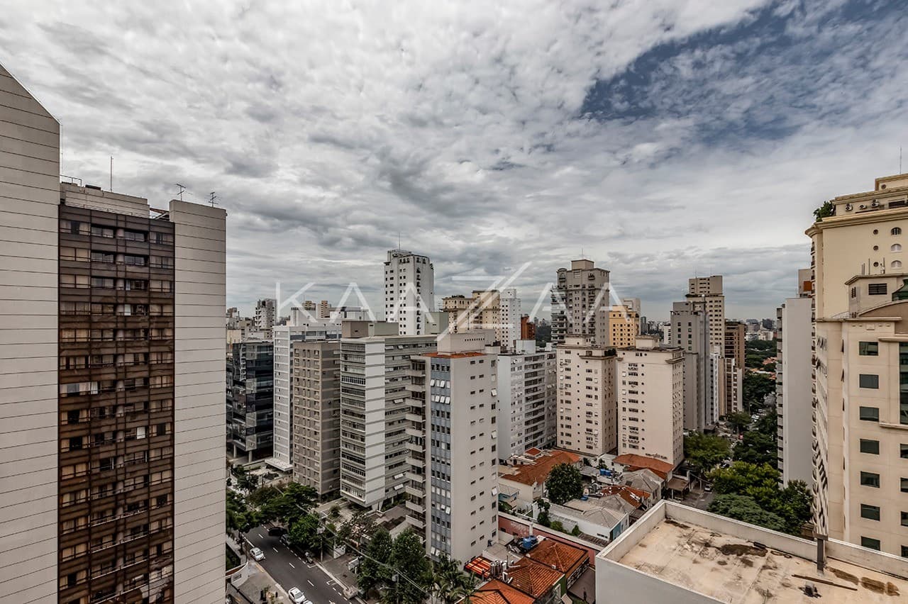 Um living amplo e bem arejado, perfeito para receber. Apartamento no Jardim Paulista. - Foto 8