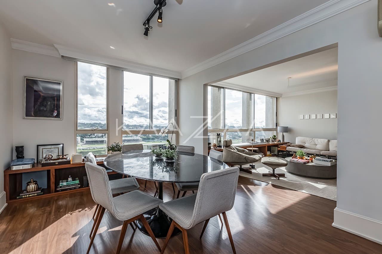 Ambientes amplos e iluminados, com vista panorâmica. Apartamento no Jardim Europa. - Foto 7