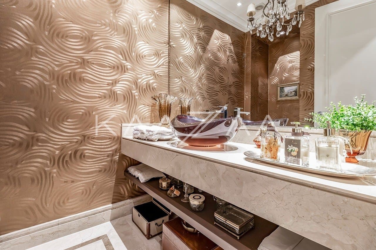 Ambientes suntuosos, planta ampla e vista panorâmica. Apartamento neoclássico no Jardim Guedala. - Foto 14