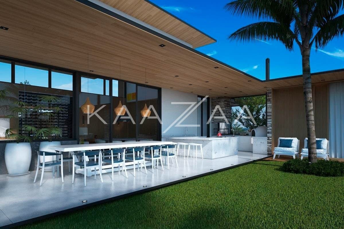 Um projeto de casa de campo feito para limpar a vista e se inspirar. No condomínio Quinta da Baroneza. - Foto 12