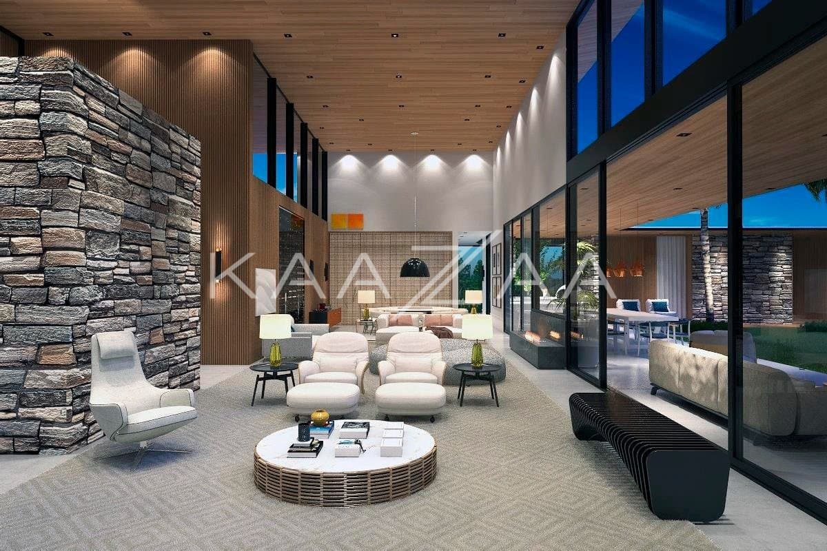 Um projeto de casa de campo feito para limpar a vista e se inspirar. No condomínio Quinta da Baroneza. - Foto 16