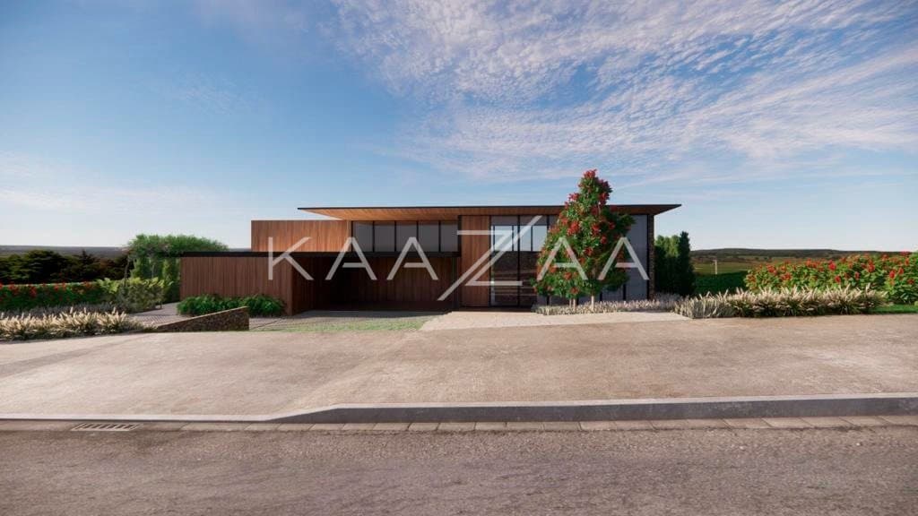 Um projeto de casa de campo feito para limpar a vista e se inspirar. No condomínio Quinta da Baroneza. - Foto 24