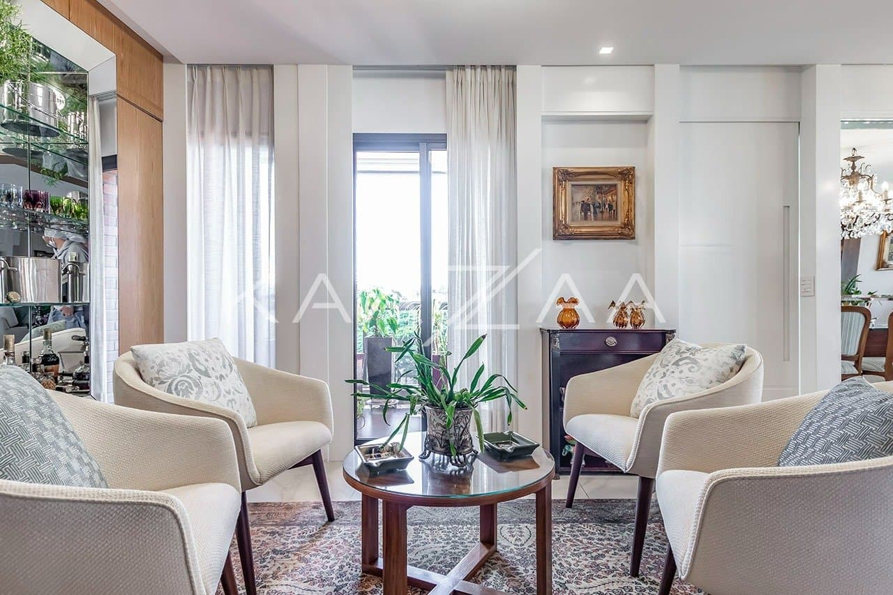 Clima acolhedor e elegante. Apartamento com vista maravilhosa em Moema. - Foto 10
