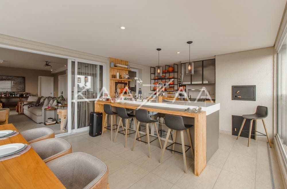 Vista infinita e clima descolado, neste apartamento super amplo em um condomínio com lazer em Moema. - Foto 8