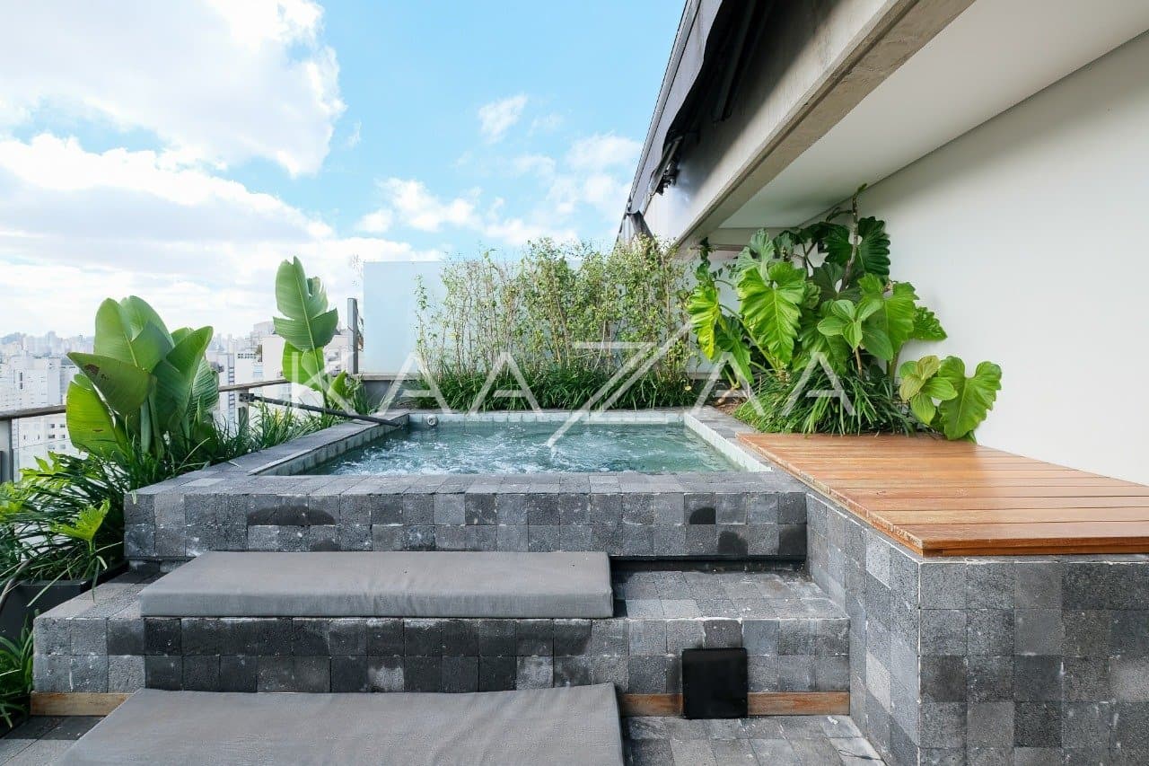 Fantástica cobertura na Vila Nova Conceição, com vista aberta e terraço delicioso. - Foto 1