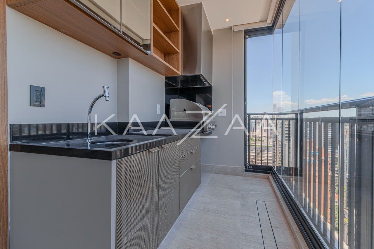 Apartamento novo e recém-entregue, com vista aberta para o skyline no Jardins. - Foto 9