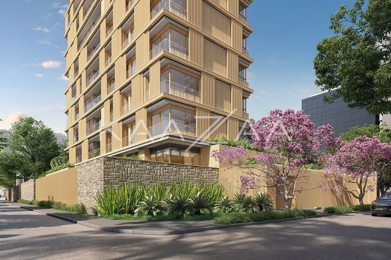 No Itaim Bibi, projeto belíssimo, rico em marcenaria e muito verde. Rodeado de lazer, com design elegante e arquitetura de autor. - Foto 3