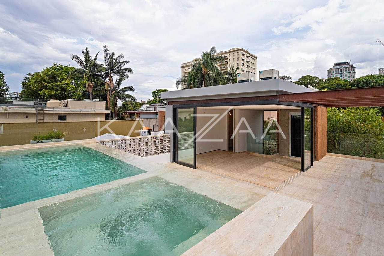 Casa nova contemporânea em rua fechada próxima aos Clubes Pinheiros, Hebraica e Shopping Iguatemi - Foto 2