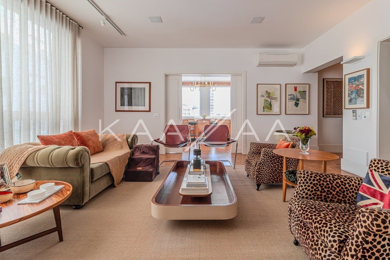 Apartamento reformadíssimo e semimobiliado para locação. No privilégio do coração dos Jardins. - Foto 3